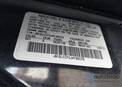 2018 Nissan Rogue Sport Sl from USA, damaged, VIN JN1BJ1CP4JW196076